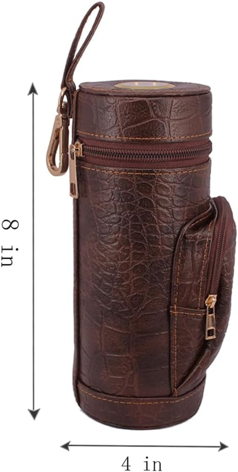 Cylindrical Travel Humidor — 5 Count — cigar humidor, photo 2