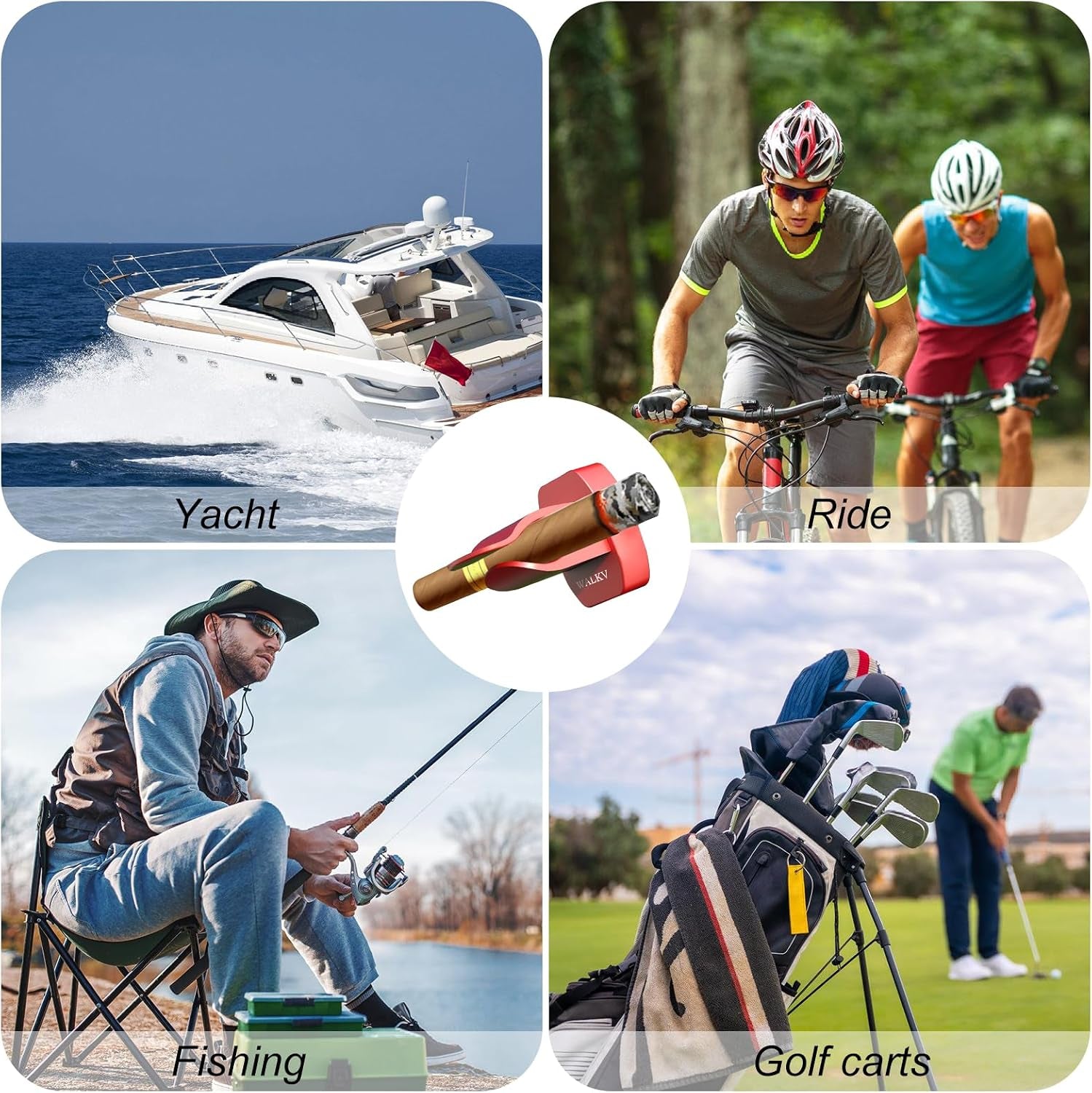 Magnetic Golf Cart Cigar Holder — cigar holder, photo 6