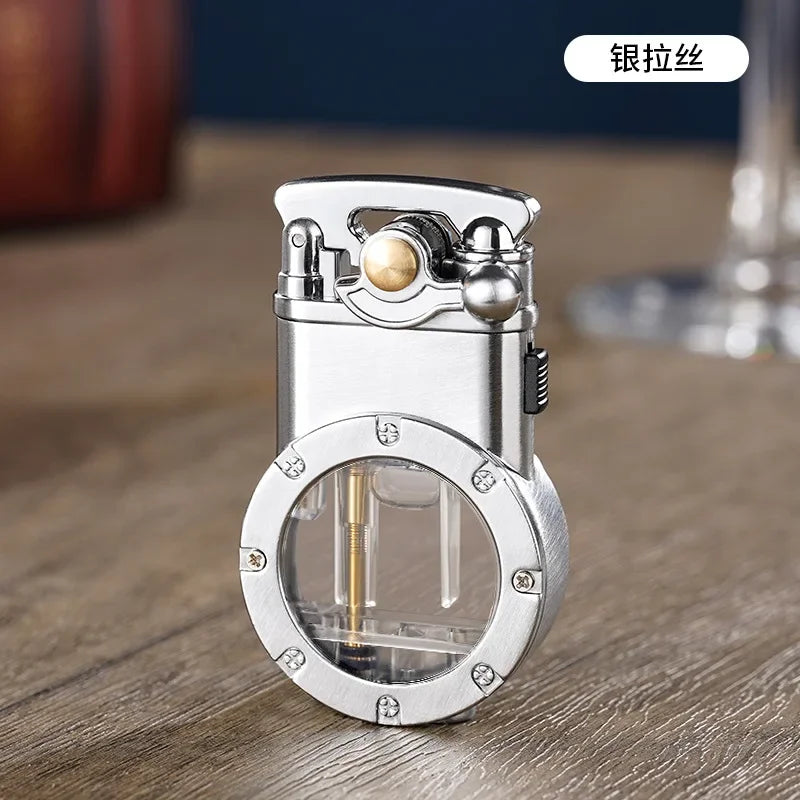 Dual-Flame Arm Lighter — Window — cigar lighter