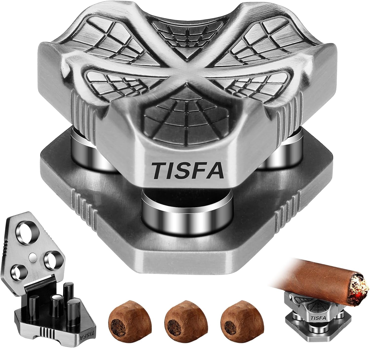Triple Punch & Holder Combo — cigar holder