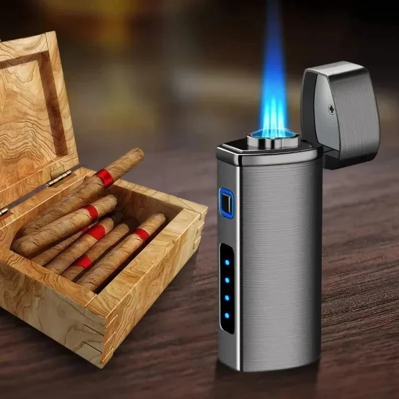 Rechargeable Triple-Jet Torch Lighter — cigar lighter, photo 6