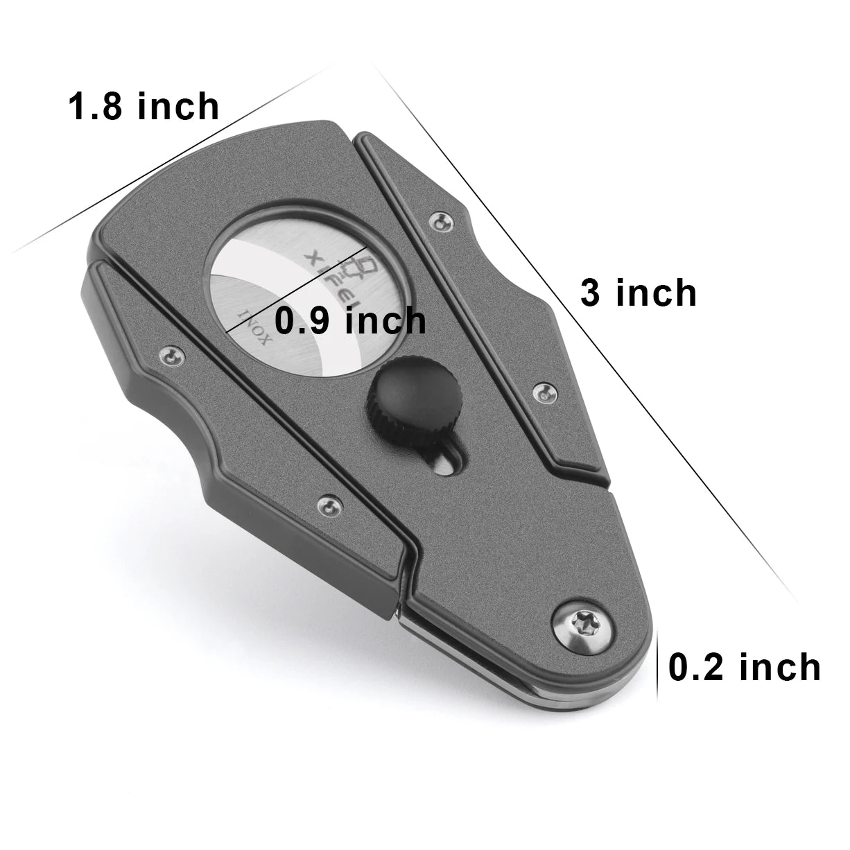 Dual-Blade Guillotine with Leather Case — cigar cutter, photo 3