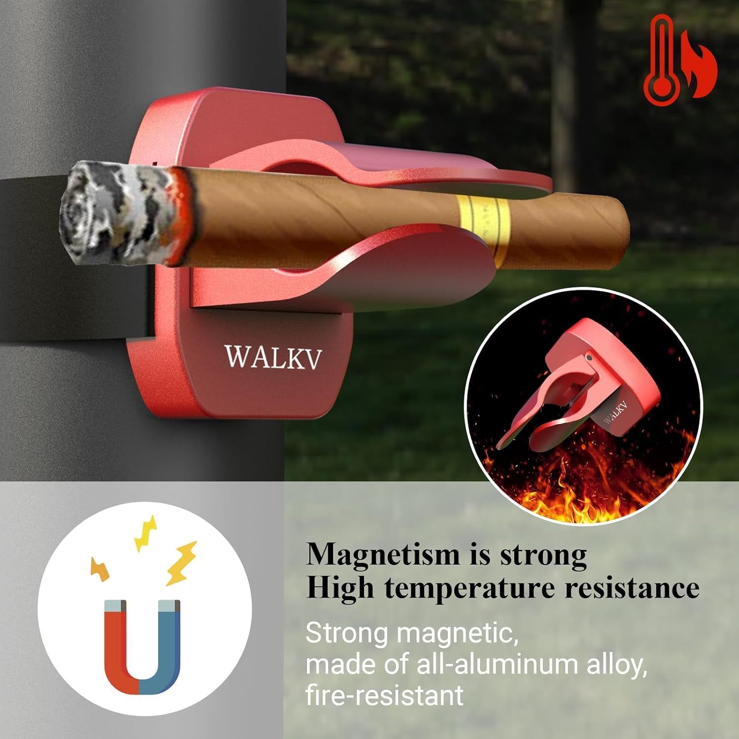 Magnetic Golf Cart Cigar Holder — cigar holder, photo 4