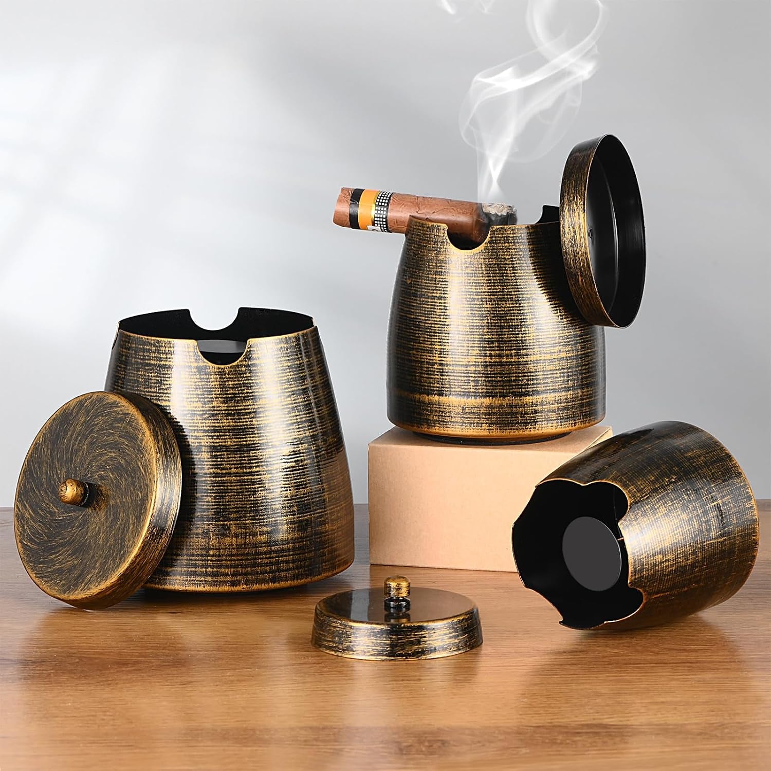 Extra-Large Lidded Cigar Ashtray — cigar ashtray, photo 7