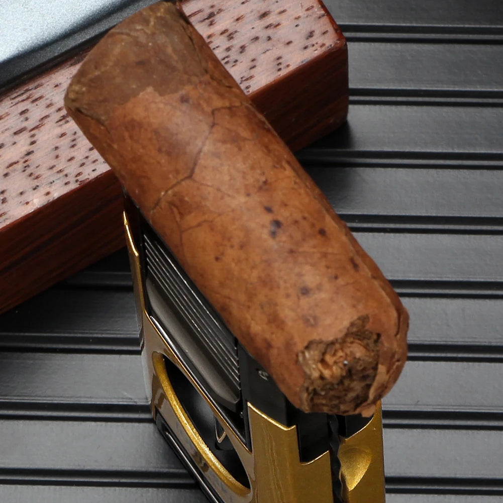 Dual-Flame Torch Lighter with V-Cutter — cigar lighter, photo 5