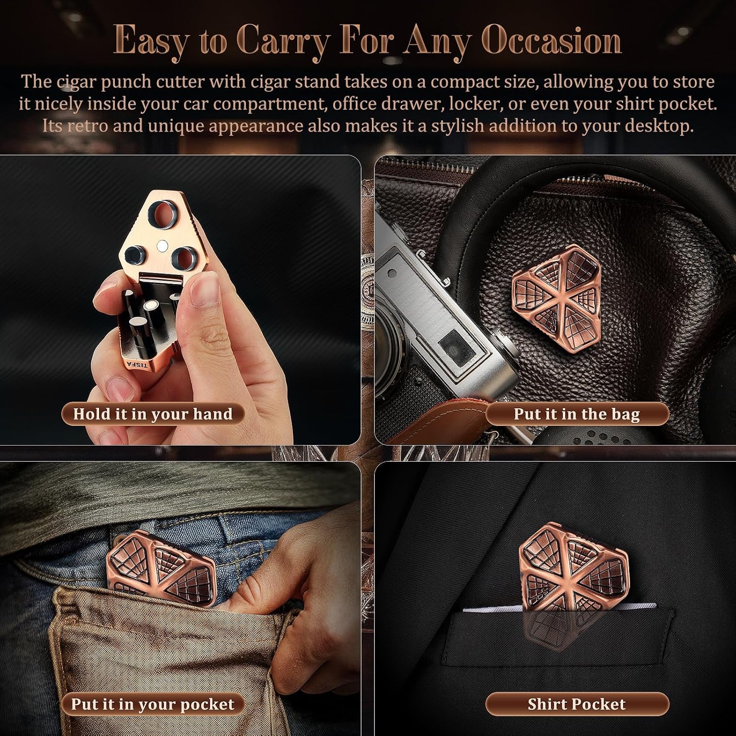 Punch & Holder — 2-in-1 — cigar holder, photo 6