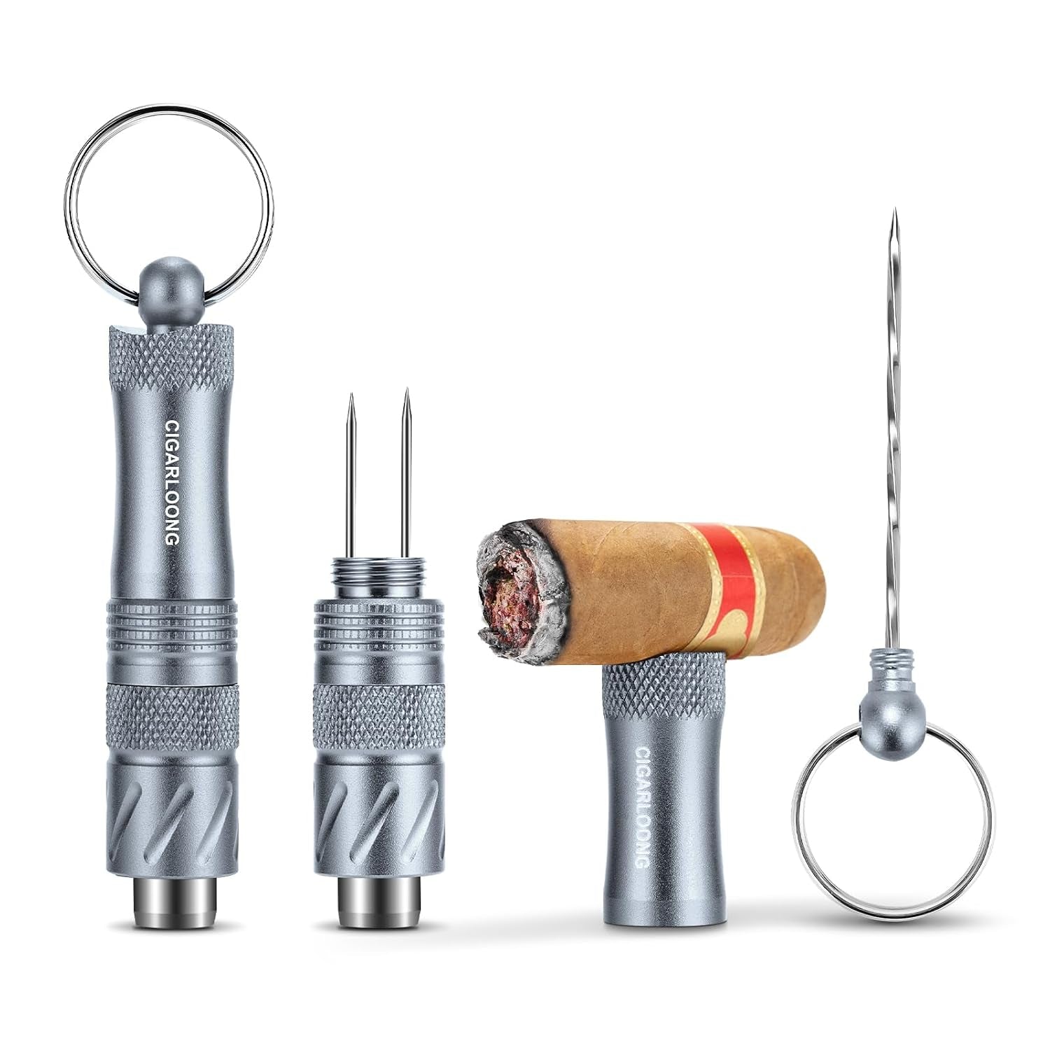 4-in-1 Cigar Punch & Cutter — cigar cutter
