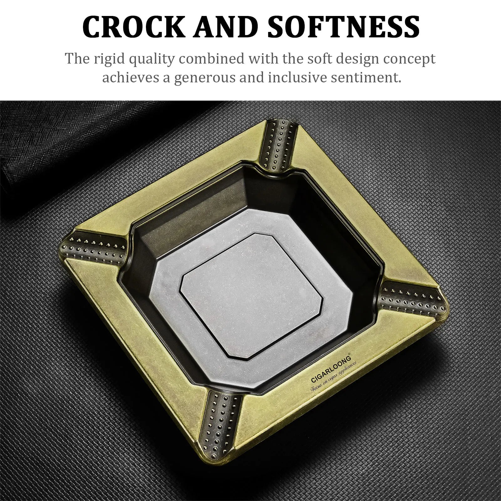 Silver Square Ashtray