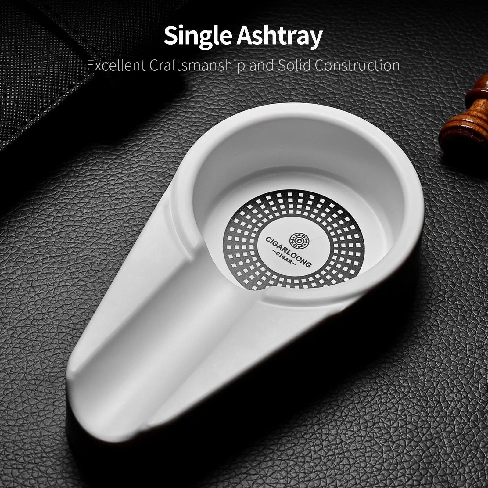 Yellow Resin Ashtray