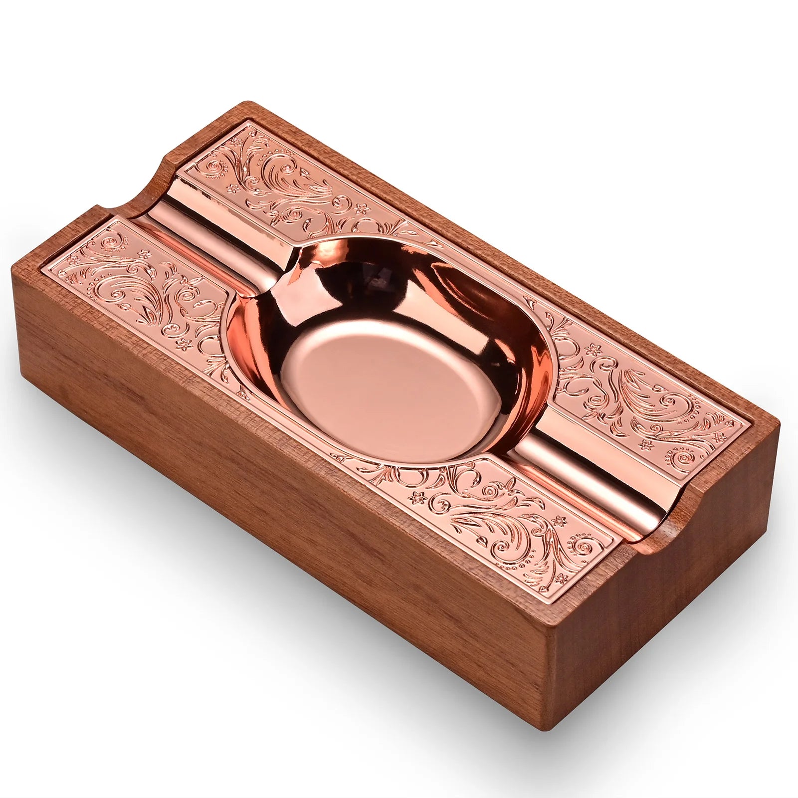 Bronze Wood Ashtray
