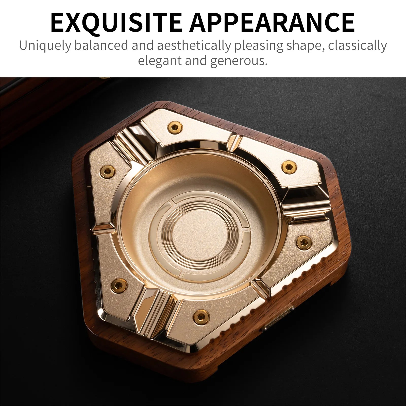 Brilliant Black Ashtray