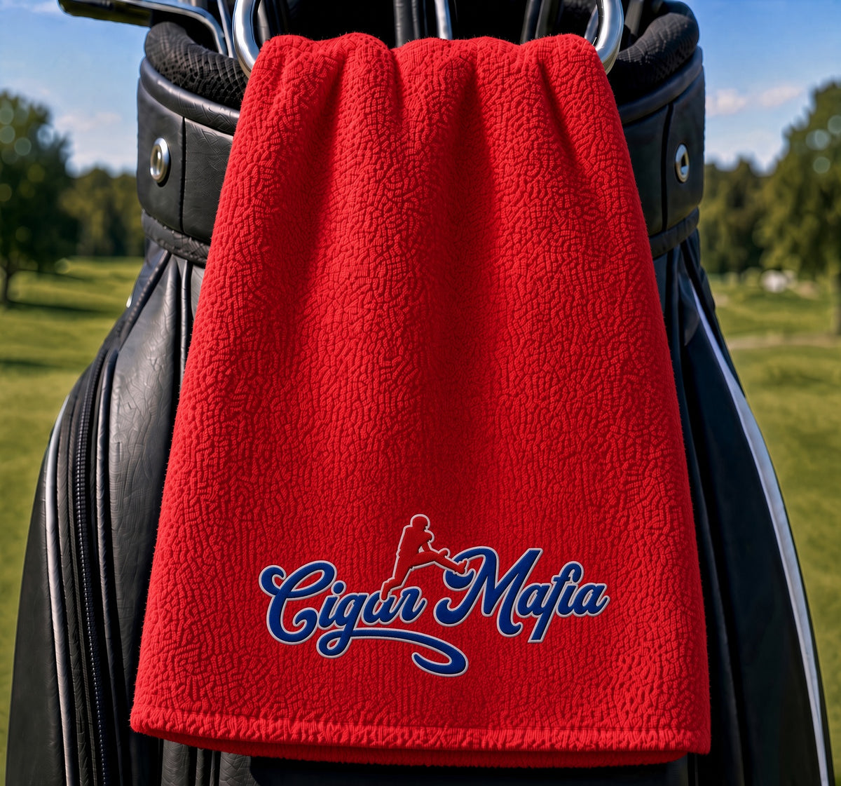 Mafia Golf Towel — Red, Josh Allen Mafia
