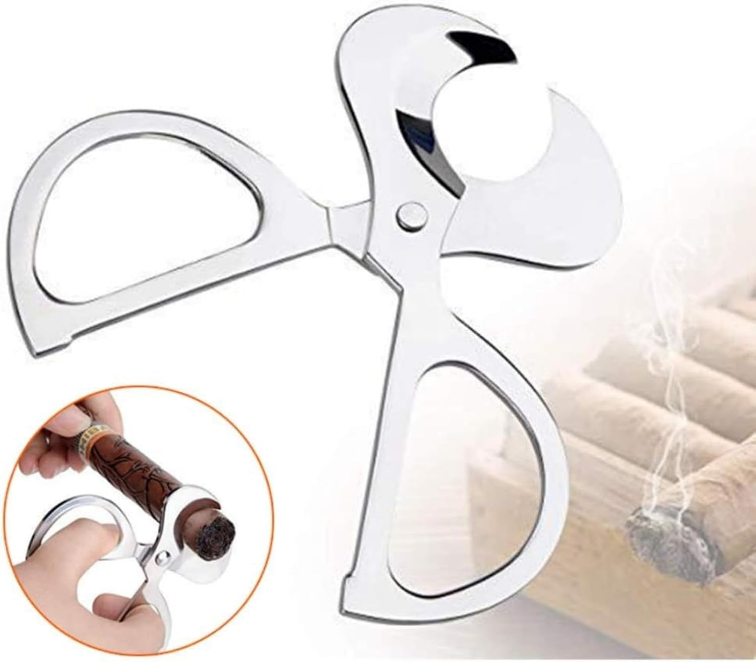 Stainless Guillotine Cigar Scissors — cigar cutter, photo 3