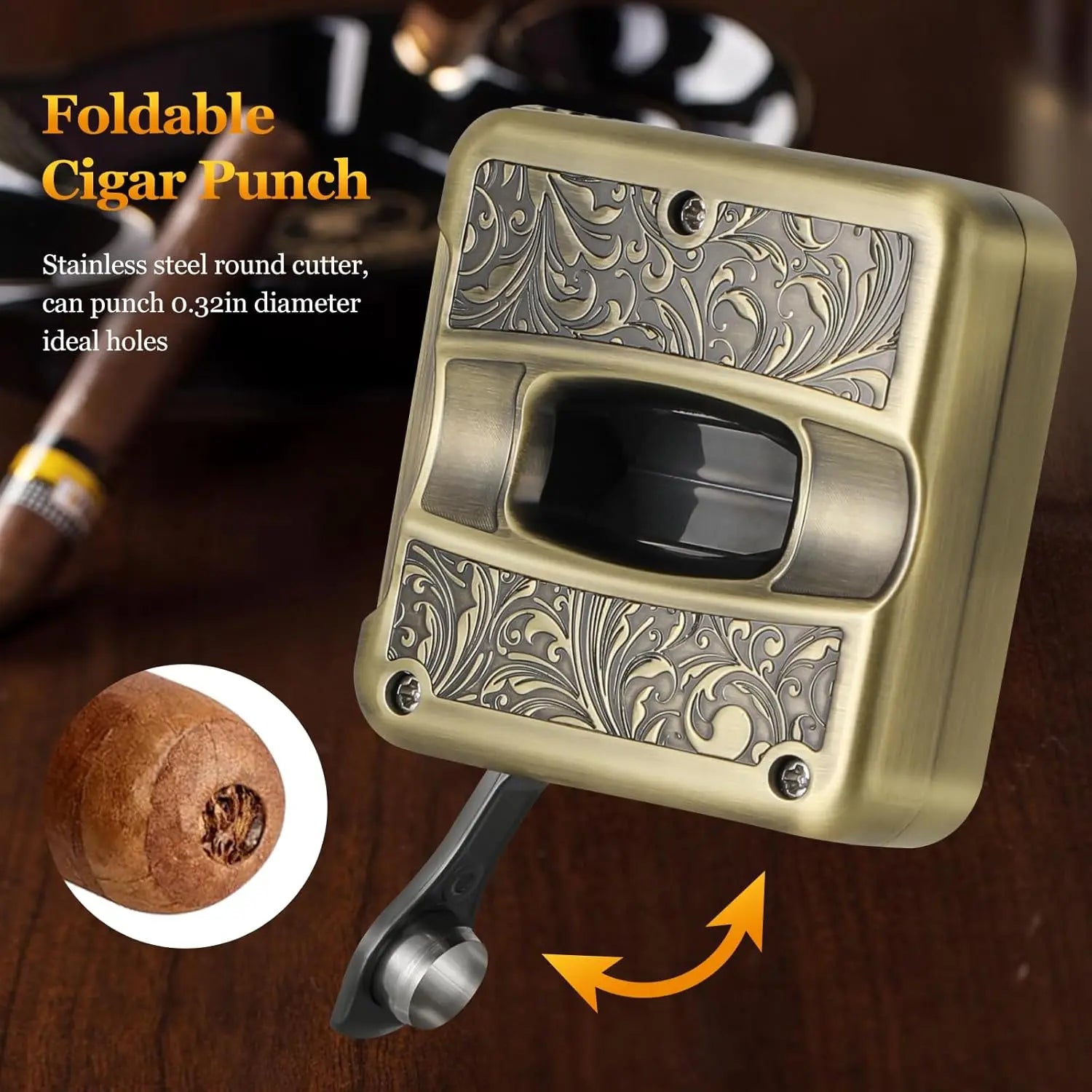 4-in-1 V-Cut Cutter with Punch — cigar cutter, photo 6