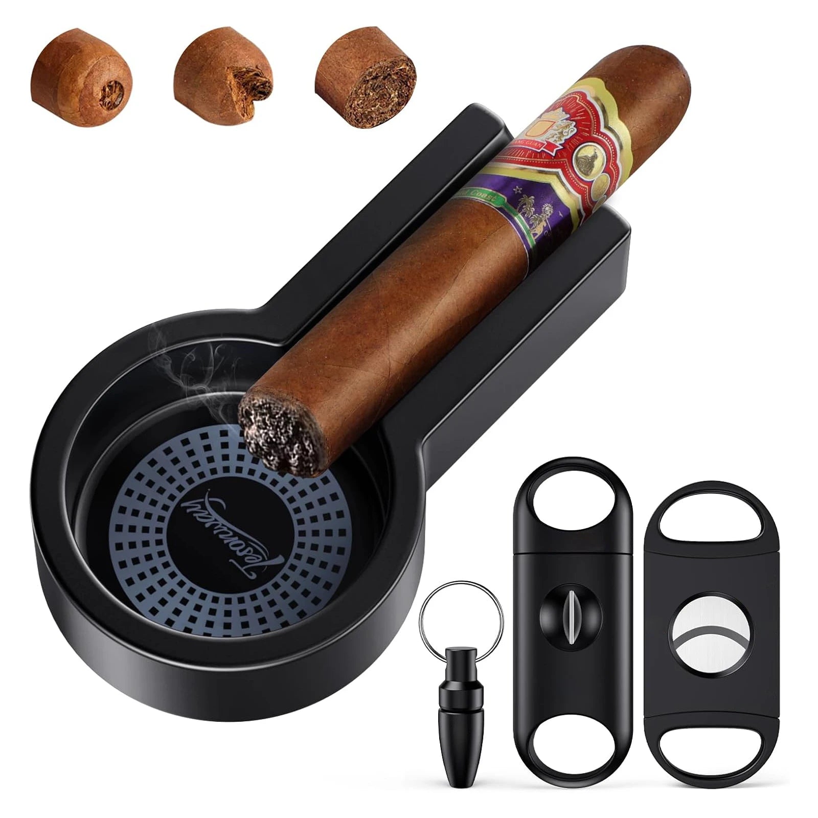 Portable Ashtray & Cutter Set — cigar ashtray, photo 2