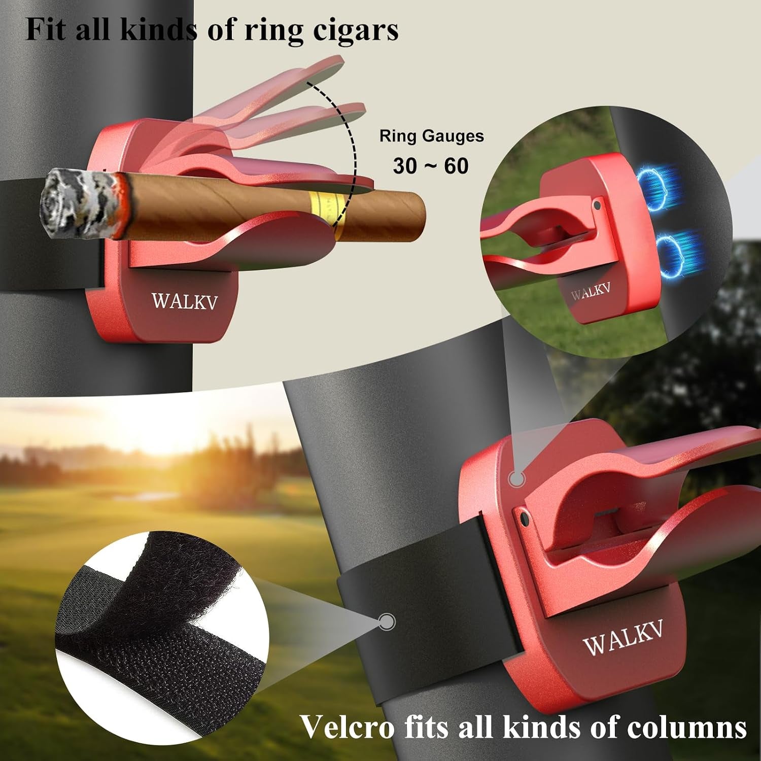Magnetic Golf Cart Cigar Holder — cigar holder, photo 3