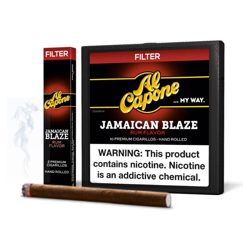 Al Capone Jamaican Blaze Filtered Cigarillos 10CT-10