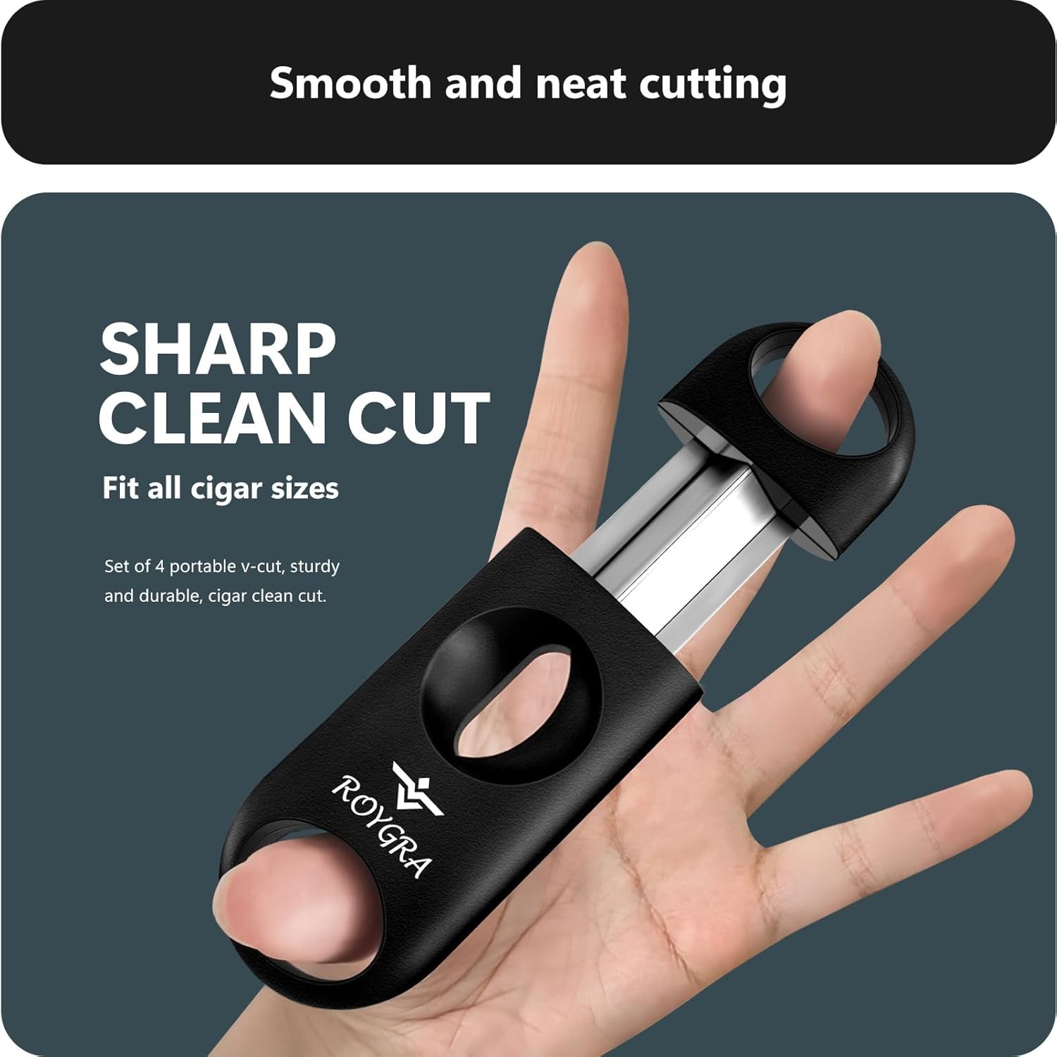 V-Cut Cigar Cutters — 4 Pack — cigar cutter, photo 2