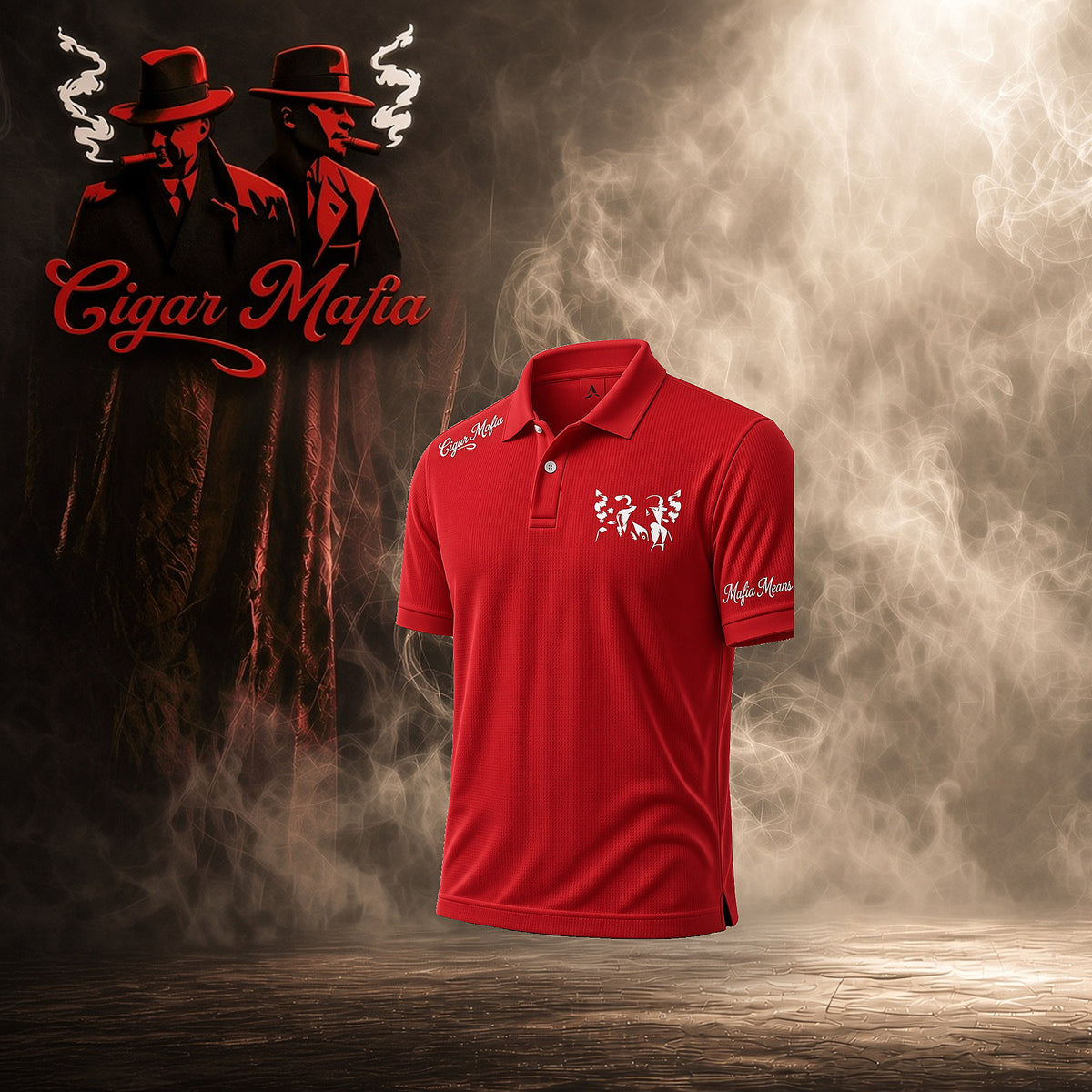 Cigar Mafia Polo — Red