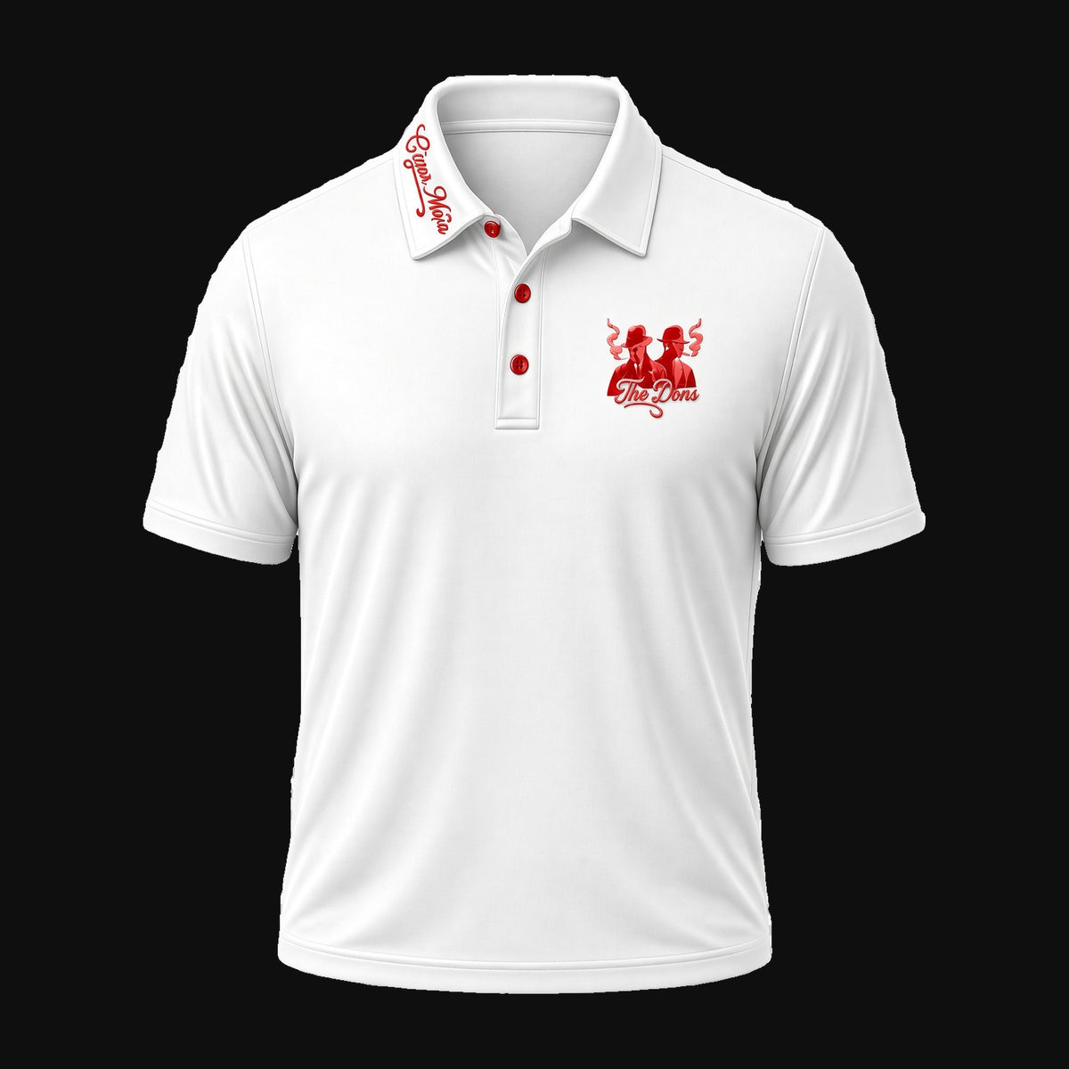 The Dons Dri-Fit Polo — White / Red
