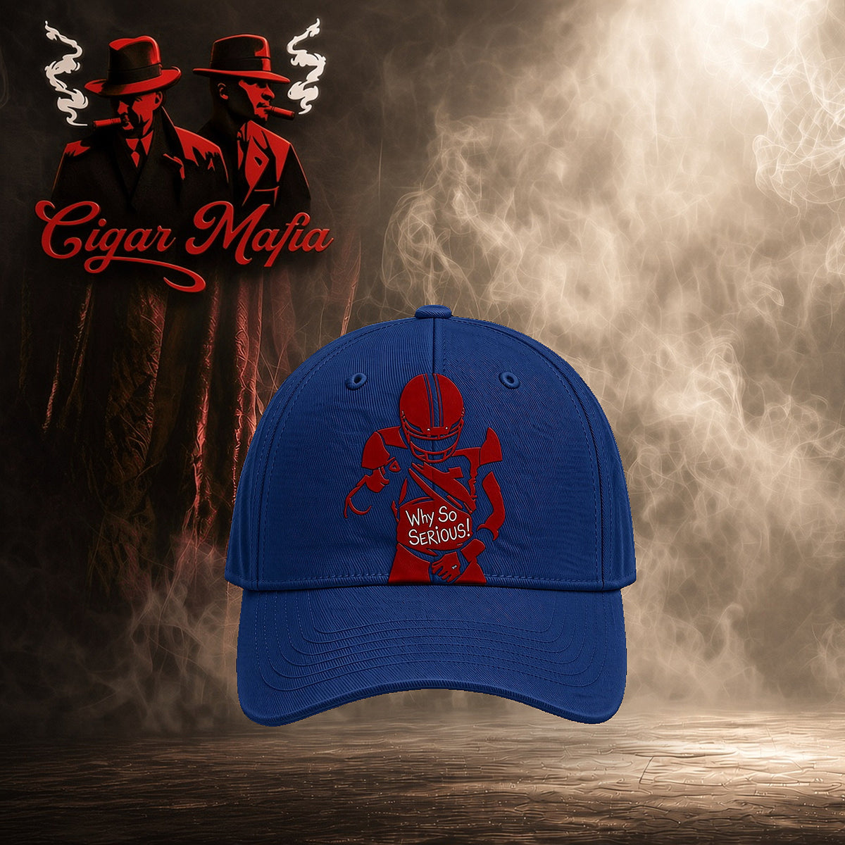 Why So Serious Hat — Blue
