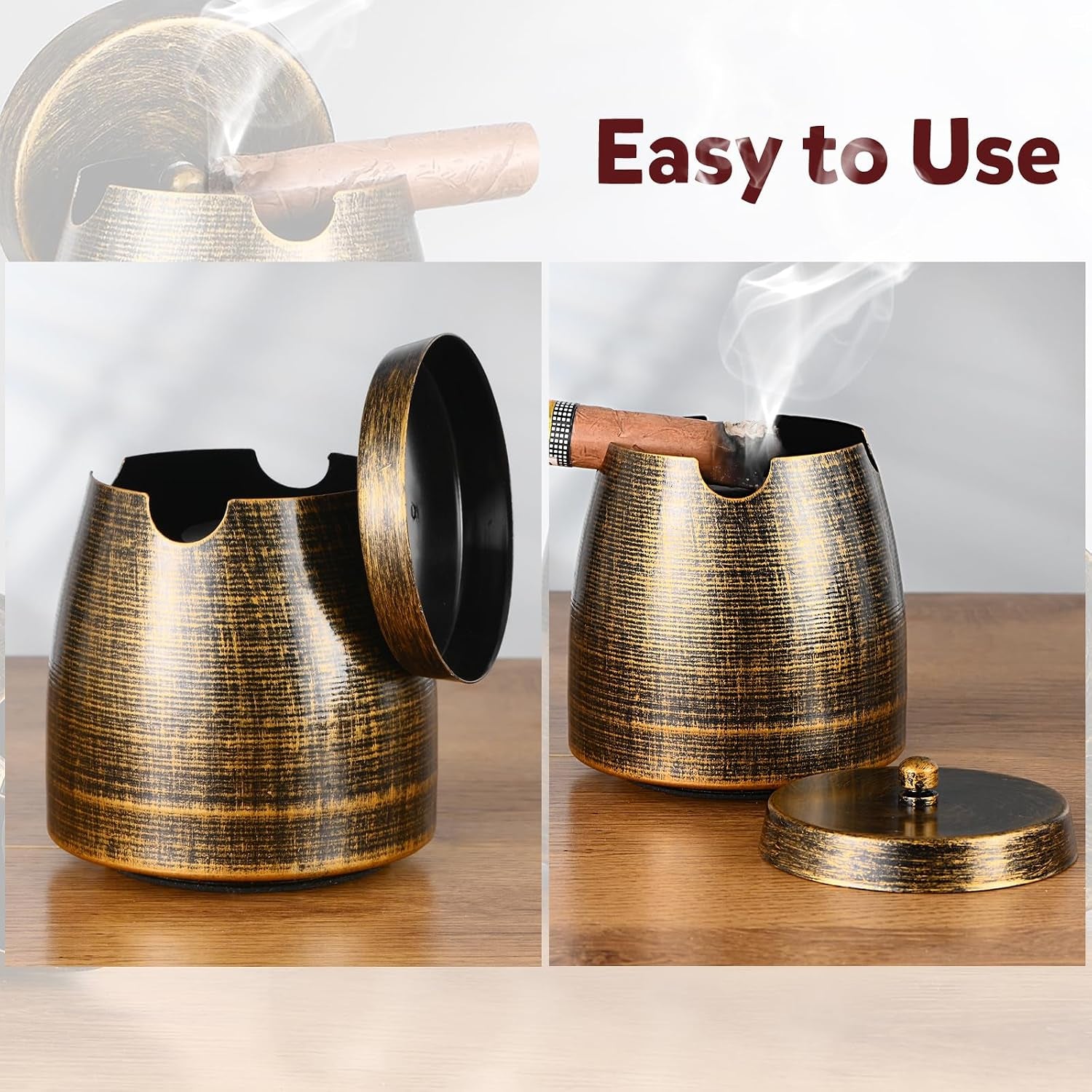 Extra-Large Lidded Cigar Ashtray — cigar ashtray, photo 4