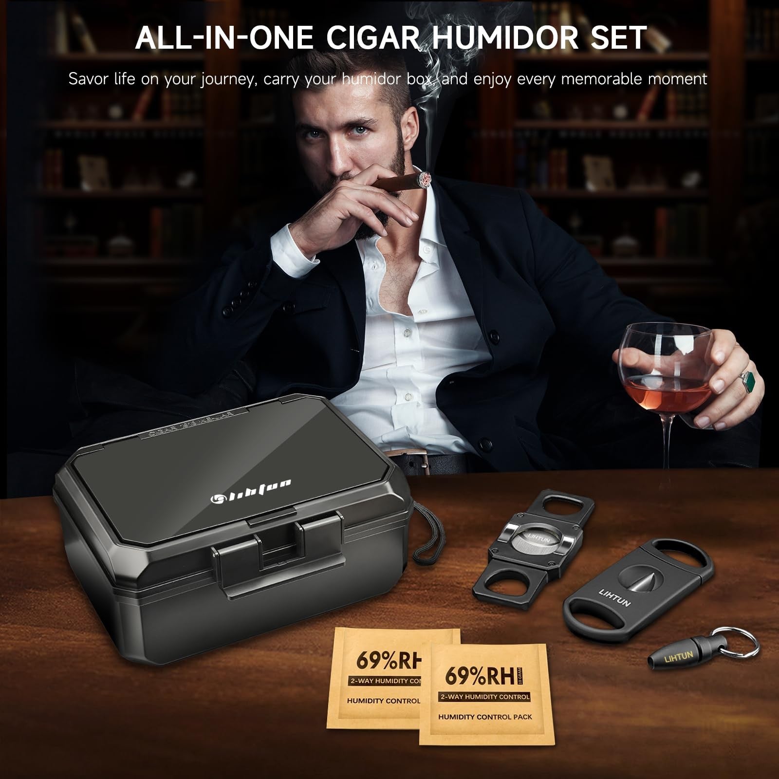 Travel Humidor & Accessories Set — cigar humidor, photo 6