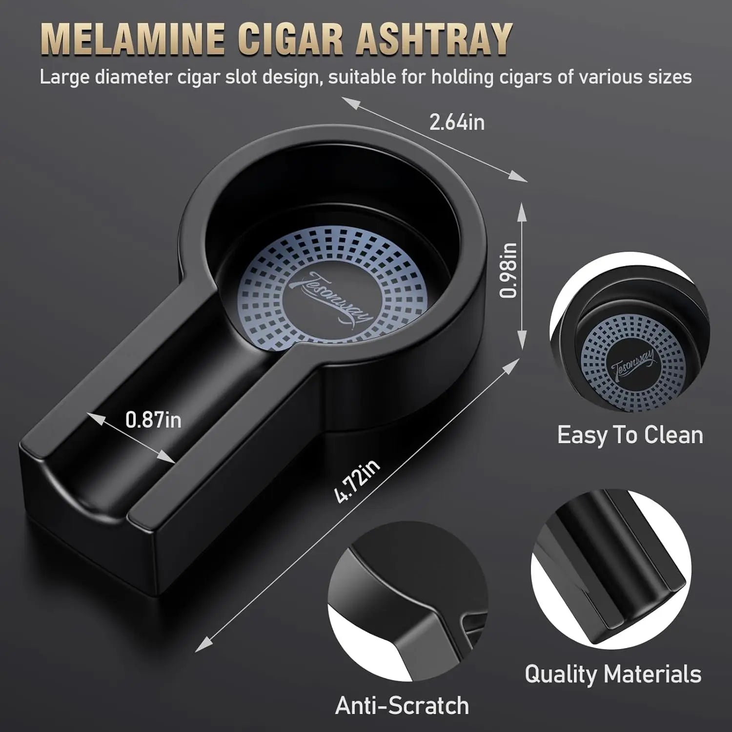 Portable Ashtray & Cutter Set — cigar ashtray, photo 3