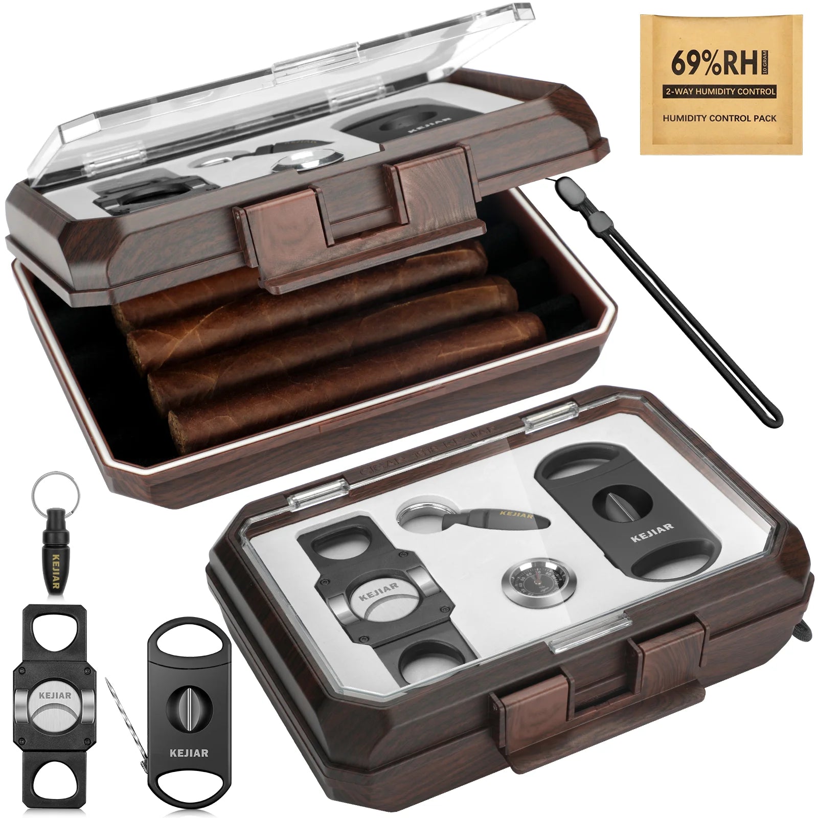 Travel Humidor Kit with Cutters — cigar humidor, photo 8