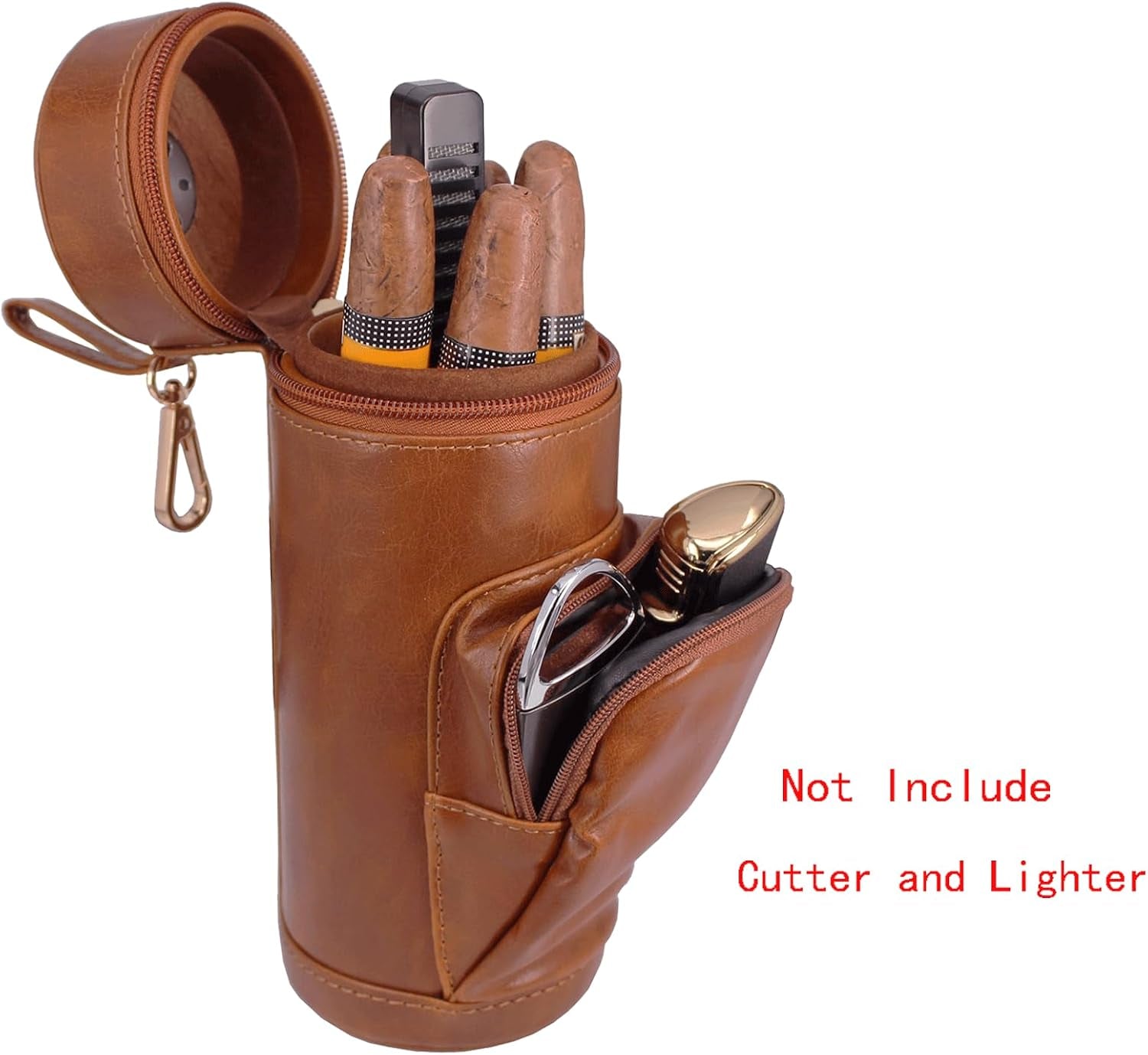 Cedar-Lined Leather Travel Humidor — cigar humidor, photo 5