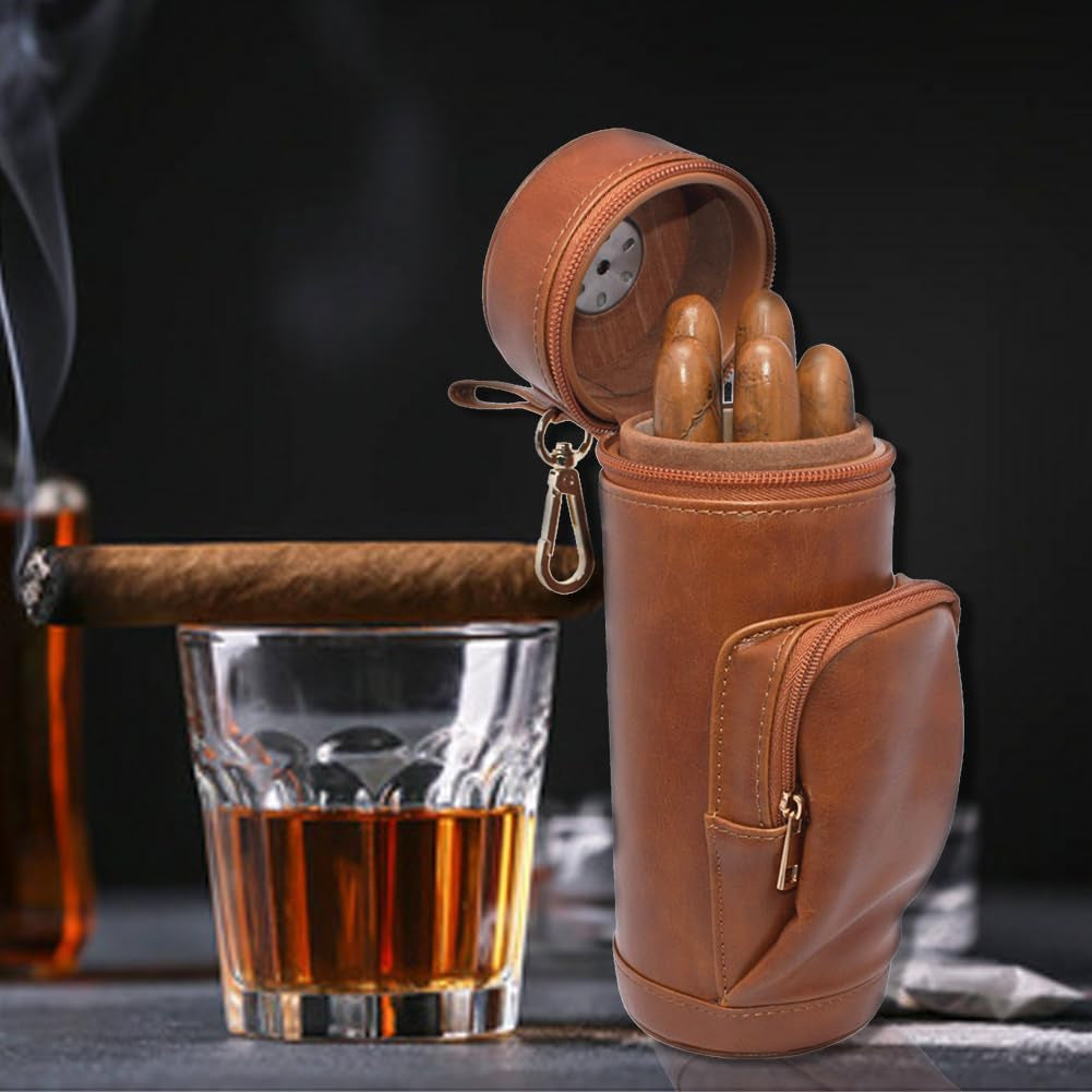 Cedar-Lined Leather Travel Humidor — cigar humidor, photo 7