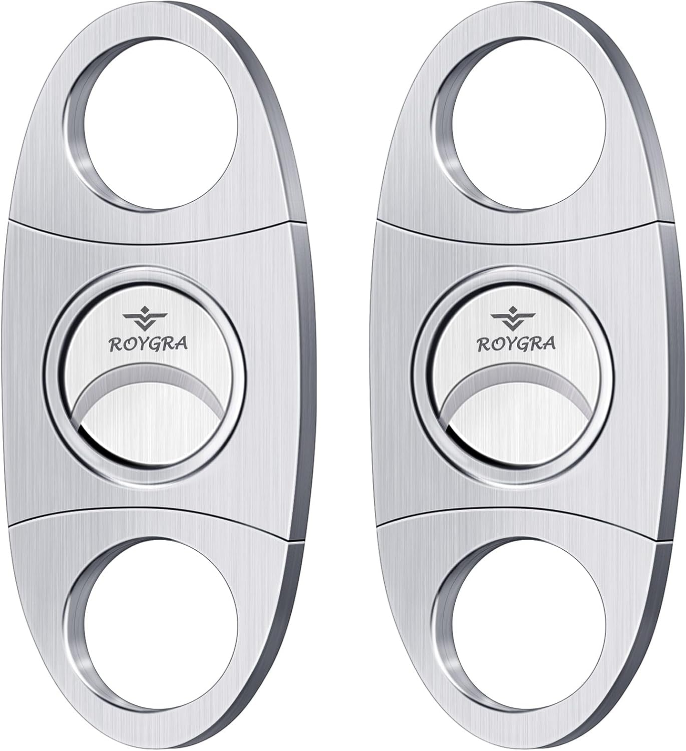 Stainless Guillotine Cutter — 2 Pack — cigar cutter