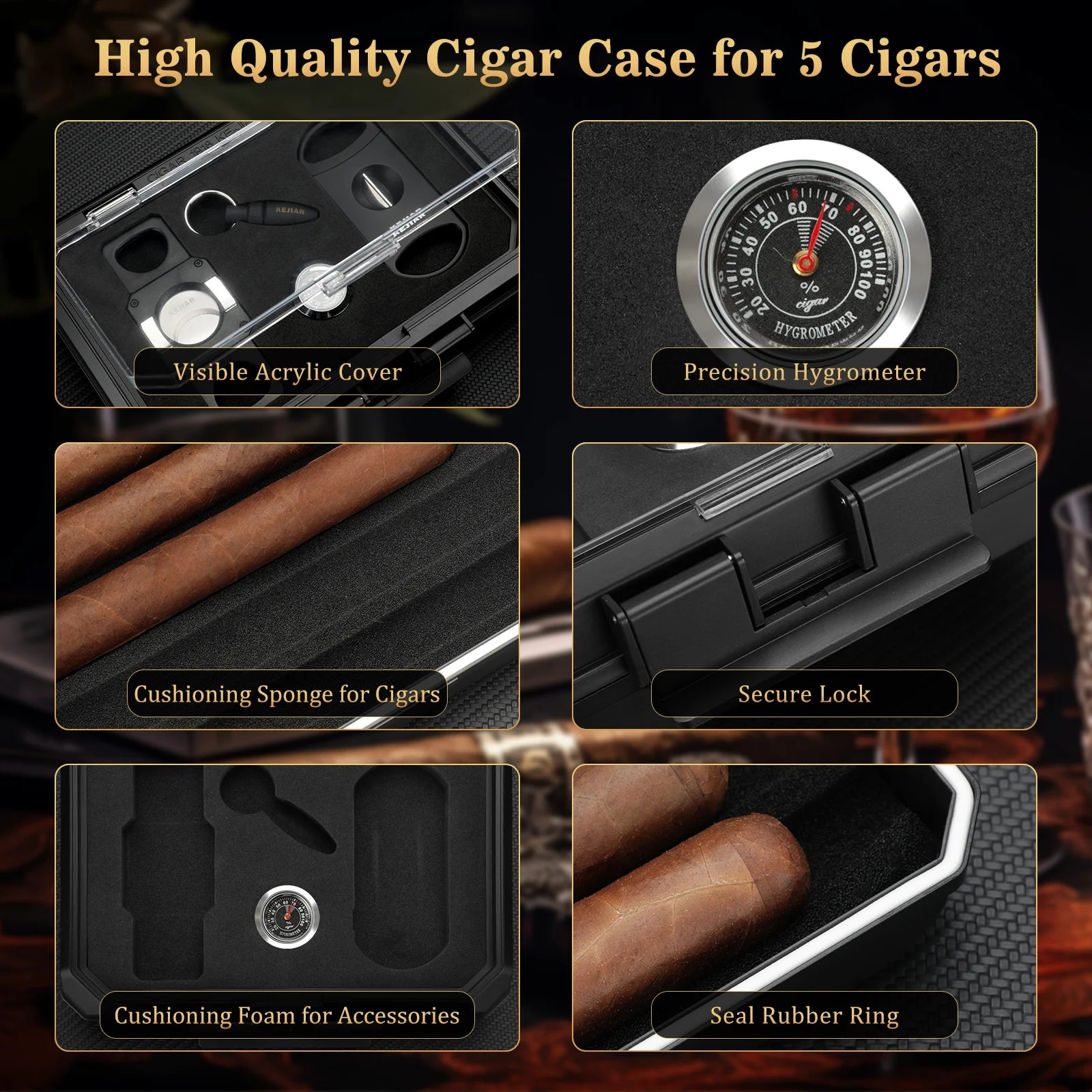 Travel Humidor Kit with Cutters — cigar humidor, photo 4