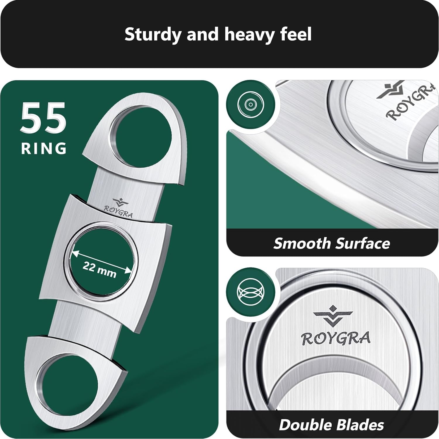Stainless Guillotine Cutter — 2 Pack — cigar cutter, photo 3