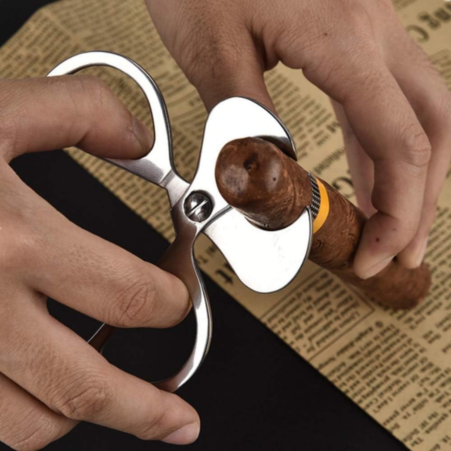 Stainless Guillotine Cigar Scissors — cigar cutter, photo 2