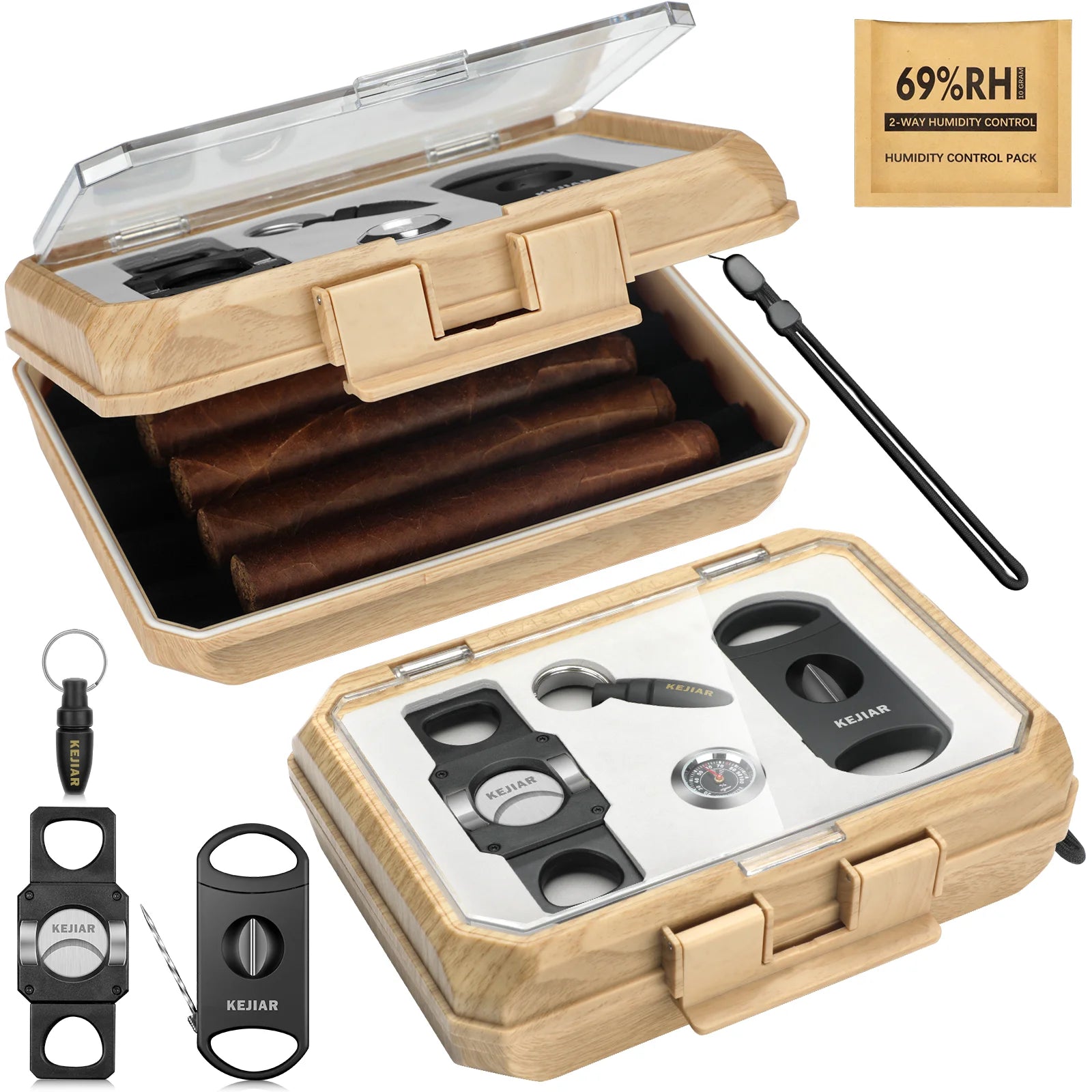 Travel Humidor Kit with Cutters — cigar humidor, photo 7