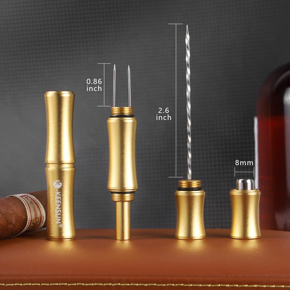 3-in-1 Punch Tool (Gold) — cigar punch, photo 2