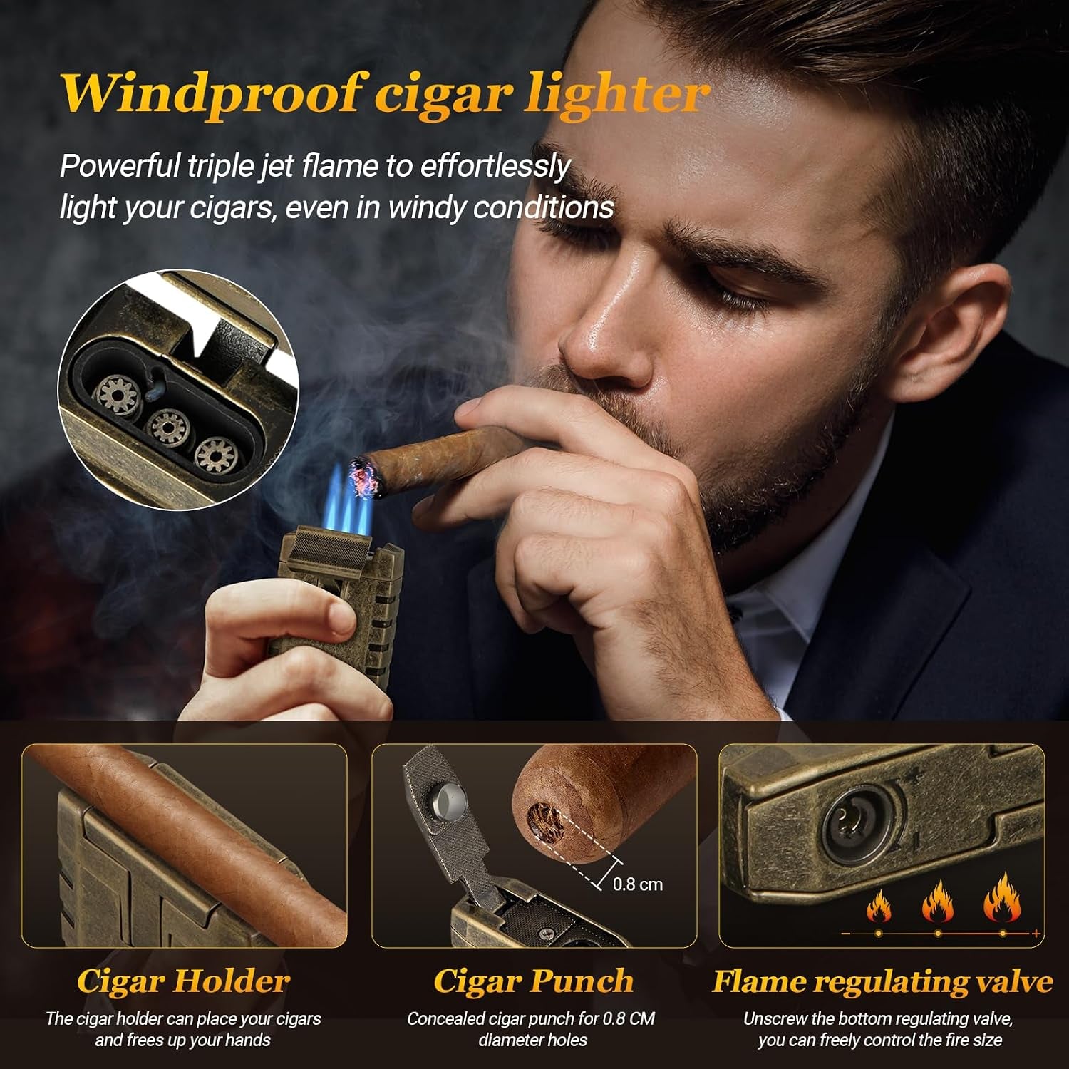 Cedar-Lined Travel Humidor — 6 Count — cigar humidor, photo 4