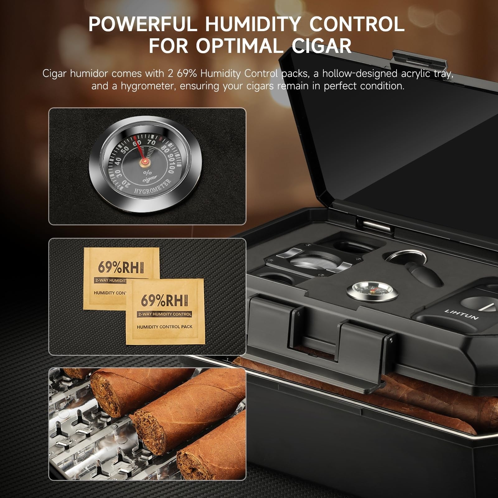 Travel Humidor & Accessories Set — cigar humidor, photo 4