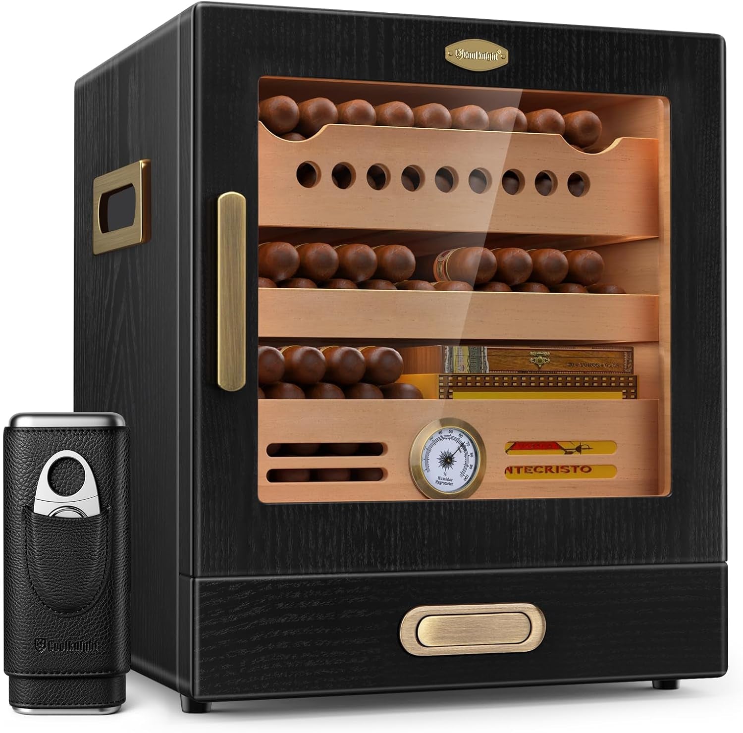 Cedar Humidor Cabinet with Travel Case — cigar humidor