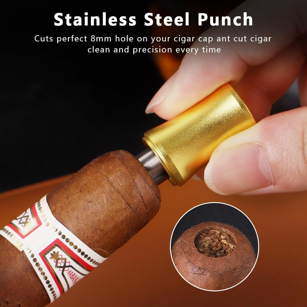 3-in-1 Punch Tool (Gold) — cigar punch, photo 4