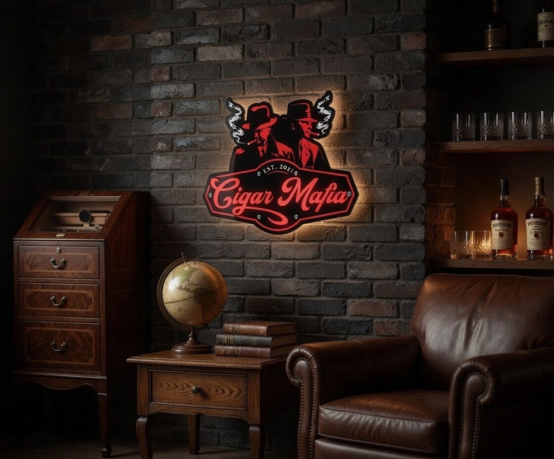 Cigar Mafia Mancave Sign