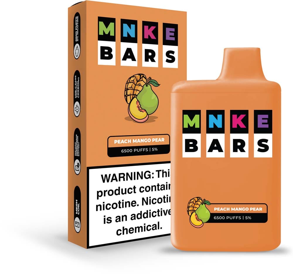 MNKE Bars Disposable Vape (5%, 6500 Puffs)