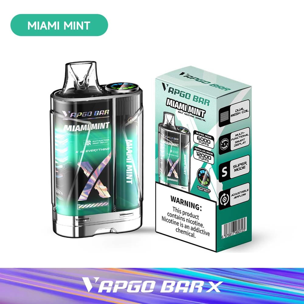 VAPGO BAR X 12K Disposable Vape  (5%, 12000 Puffs)