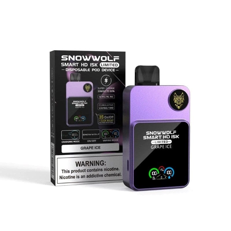 SnowWolf Smart HD 15K Disposable Vape (5%, 15000 Puffs)