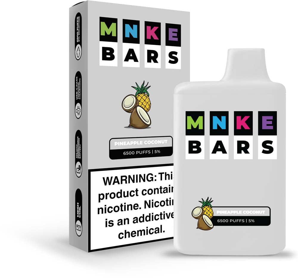 MNKE Bars Disposable Vape (5%, 6500 Puffs)