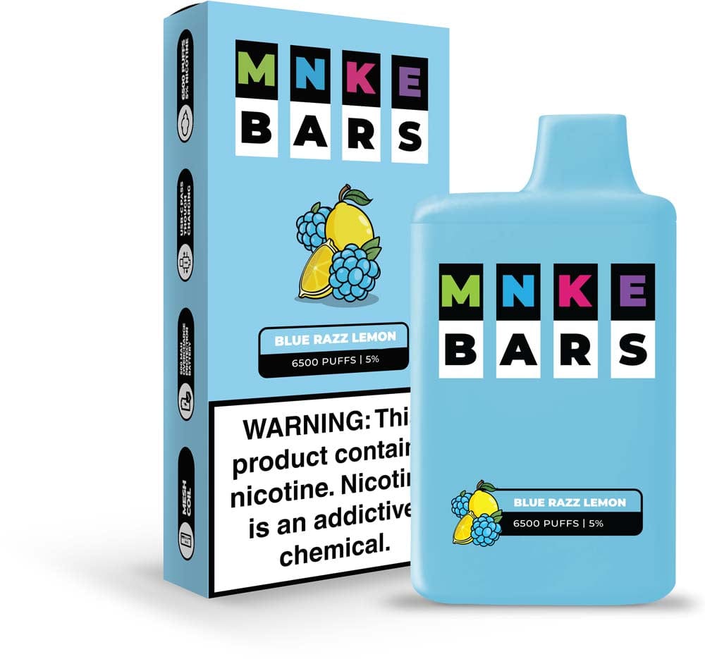 MNKE Bars Disposable Vape (5%, 6500 Puffs)