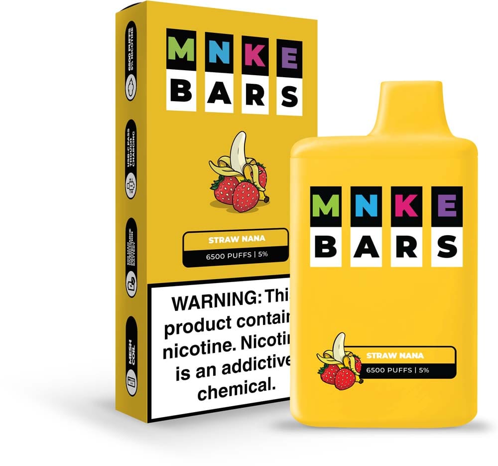 MNKE Bars Disposable Vape (5%, 6500 Puffs)