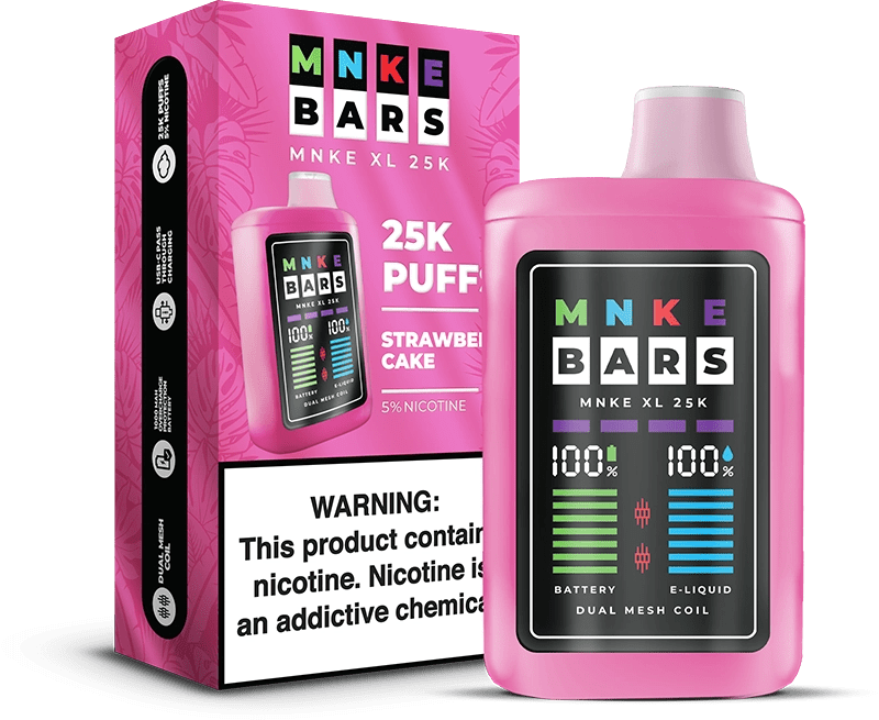 MNKE Bars XL 25K Disposable Vape (5%, 25000 Puffs)