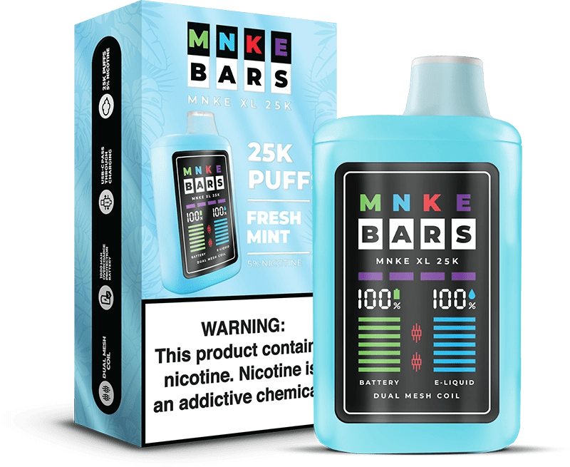 MNKE Bars XL 25K Disposable Vape (5%, 25000 Puffs)